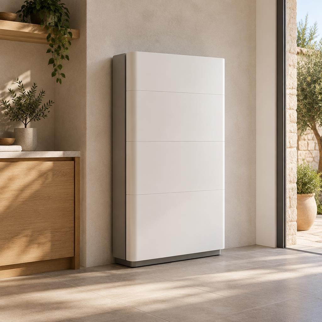 Sistema di accumulo domestico integrato in un ambiente contemporaneo